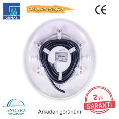 SlimLED Havuz Sualtı Lambası, Kovansız, Reçine Dolgulu, RGB Renkli - 252 LED RGB, 36 W - Kendinden Entegreli