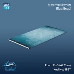 Blue Bead 33x66x0,76 cm Merdiven Kaymazı