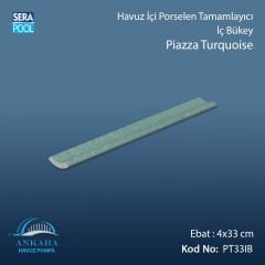 Piazza Turquoise 4x33 cm İç Bükey