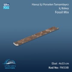 Fossil Mix 4x33 cm İç Bükey