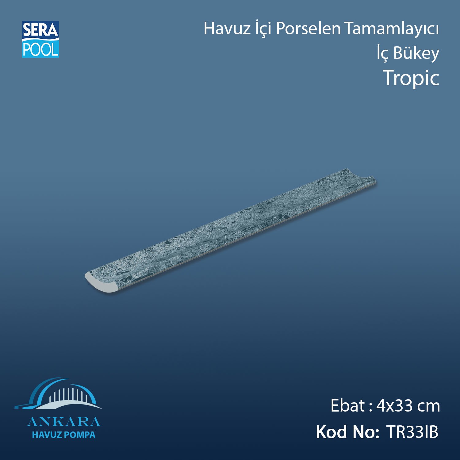 Tropic 4x33 cm İç Bükey