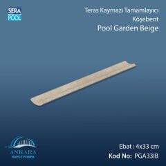 Pool Garden Beige 4x33 cm İç Bükey