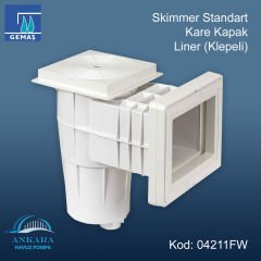 Standart Ağızlı Skimmer - Skimmer Standart Kare Kapak Liner (Klepeli)