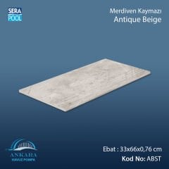 Antique Beige 33x66x0,76 cm Merdiven Kaymazı