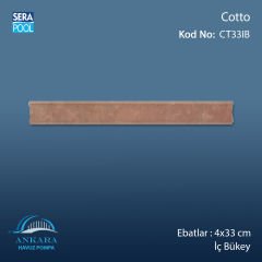 Cotto 4x33 cm İç Bükey