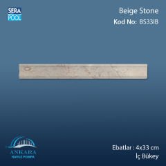 Beige Stone 4x33 cm İç Bükey