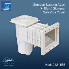Standart Uzatma Agızlı (+10 cm) Skimmer - Standart Uzatma Ağızlı Sarı Vida Yuvalı