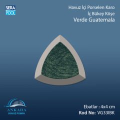 Verde Guatemala 4x4 cm İç Bükey Köşe