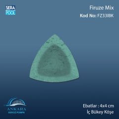 Firuze Mix 4x4 cm İç Bükey Köşe