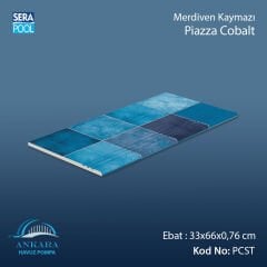 Piazza Cobalt 33x66x0,76 cm Merdiven Kaymazı