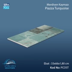 Piazza Turquoise 33x66x1,80 cm Merdiven Kaymazı