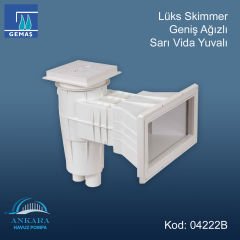 Lüx Geniş Ağızlı Skimmer - Lüks Skimmer Geniş Ağızlı Sarı Vida Yuvalı