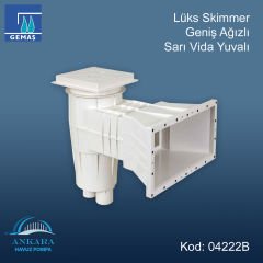 Lüx Geniş Ağızlı Skimmer - Lüks Skimmer Geniş Ağızlı Sarı Vida Yuvalı