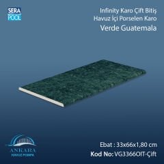 Verde Guatemala Infinity Kaymaz Karo Çift Bitiş 33x66x1,80 cm