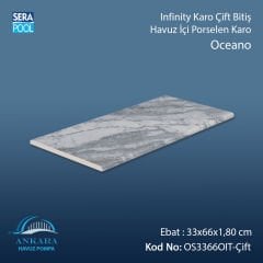 Oceano Infinity Kaymaz Karo Çift Bitiş 33x66x1,80 cm