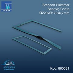 Skimmerler için Sandviç Contalar - Standart Skimmer Sandviç Conta Ø220xØ172x6,7mm