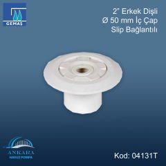 Yandan Besleme Nozulu - 2” Erkek Dişli : Ø 50 mm iç çap slip bağlantılı.