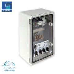 Kontaktörlü veya Termik Manyetik Koruma Şalterli Kontrol Panosu - 1 Trifaze Pompa + 1 Grup Lamba - 200W Analog Trafolu