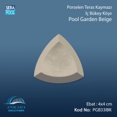 Pool Garden Beige 4x4 cm İç Bükey Köşe