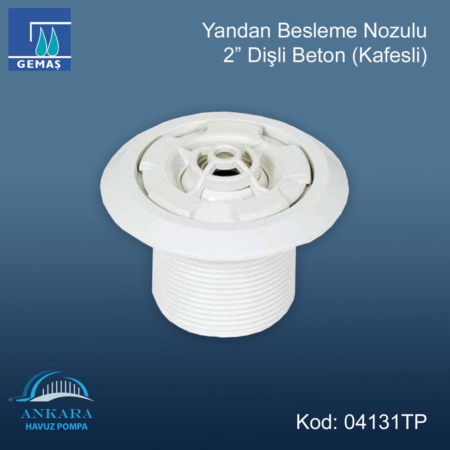 Yandan Besleme Nozulu - Yandan Besleme Nozulu 2'' Dişli Beton (Kafesli)