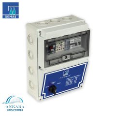 Kontaktörlü veya Termik Manyetik Koruma Şalterli Kontrol Panosu - 2 Trifaze Pompa + 2 Grup Lamba - Zaman Ayarlı