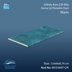 Marin Infinity Kaymaz Karo Çift Bitiş 33x66x0,76 cm