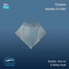 Oceano 4x4 cm İç Bükey Ayak