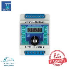 Pool Kontrol Mono; (Max. 100 W) 1 Pompa(+1 yedek) + 1 Gr. Lamba