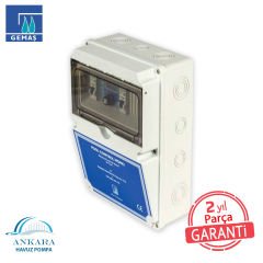 Pool Kontrol Mono; (Max. 200 W) 1 Pompa(+1 yedek) + 1 Gr. Lamba