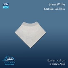 Snow White 4x4 cm İç Bükey Ayak