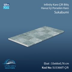 Sukabumi Infinity Kaymaz Karo Çift Bitiş 33x66x0,76 cm