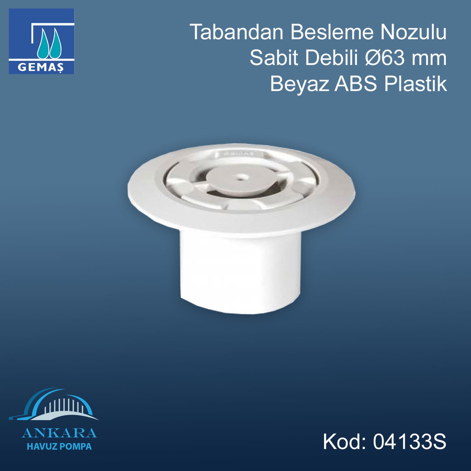 Tabandan Besleme Nozulu - Sabit Debili - Tabandan Besleme Nozulu Sabit Debili Ø63Mm*