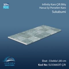 Sukabumi 33x66x1,80 cm Infinity Kaymaz Karo Çift Bitiş
