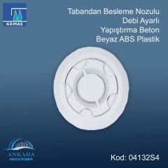 Tabandan Besleme Nozulu - Sabit Debili - Tabandan Besleme Nozulu Debi Ayarlı Yapıştırma Beton