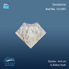 Serastone 4x4 cm İç Bükey Ayak