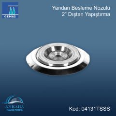Paslanmaz Çelik Yandan Besleme Nozulu - 2”- dıştan yapıştırma