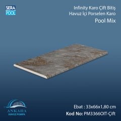 Pool Mix Infinity Kaymaz Karo Çift Bitiş 33x66x1,80 cm