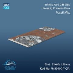 Fossil Mix Infinity Kaymaz Karo Çift Bitiş 33x66x1,80 cm