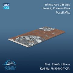 Fossil Mix Infinity Kaymaz Karo Çift Bitiş 33x66x1,80 cm