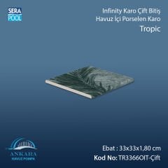 Tropic Infinity Kaymaz Karo Çift Bitiş 33x33x1,80 cm