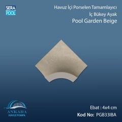Pool Garden Beige 4x4 cm İç Bükey Ayak