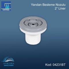 Yandan Besleme Nozulu - Yandan Besleme Nozulu 2'' Liner Sarı Vida Yuvalı