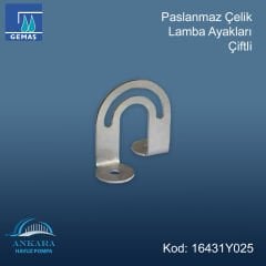 Paslanmaz Çelik Lamba Ayakları Çiftli