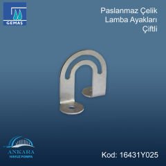 Paslanmaz Çelik Lamba Ayakları Çiftli