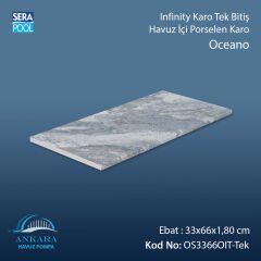 Oceano 33x66x1,80 cm Infinity Kaymaz Karo Tek Bitiş
