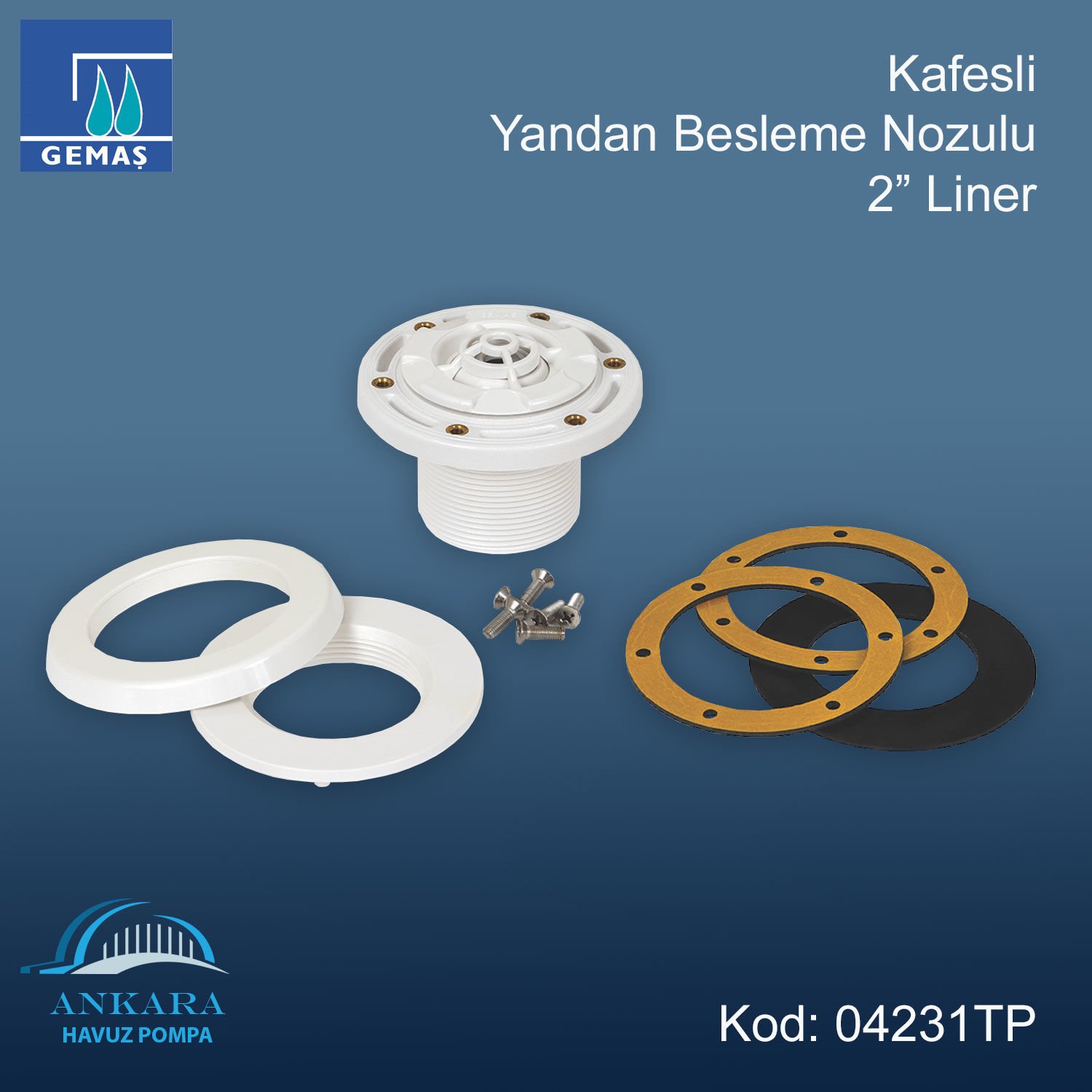 Yandan Besleme Nozulu - Kafesli Yandan Besleme Nozulu 2'' Liner