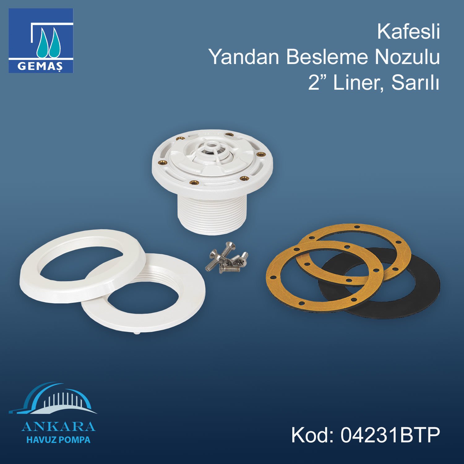 Yandan Besleme Nozulu - Kafesli Besleme Nozulu 2'' Liner - Sarılı