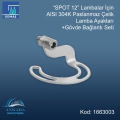 AISI 304K Lamba Ayak + Gövde Bağlantı Seti