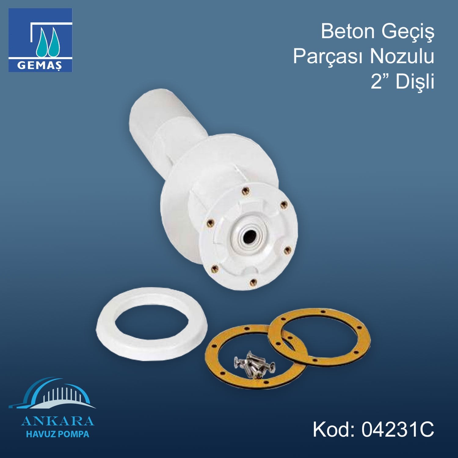Beton Geçiş Parçası Nozulu - Beton Geçiş Parçası Nozulu 2'' Dişli