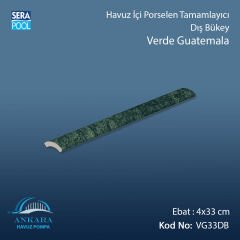 Verde Guatemala 4x33 cm Dış Bükey